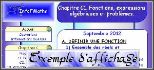 Exemple d'affichage